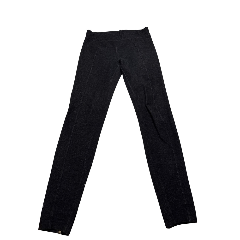 Lou‎ & Grey XS Dark Grey Ankle Zip Skinny Leggings Stretch Seamed Pants